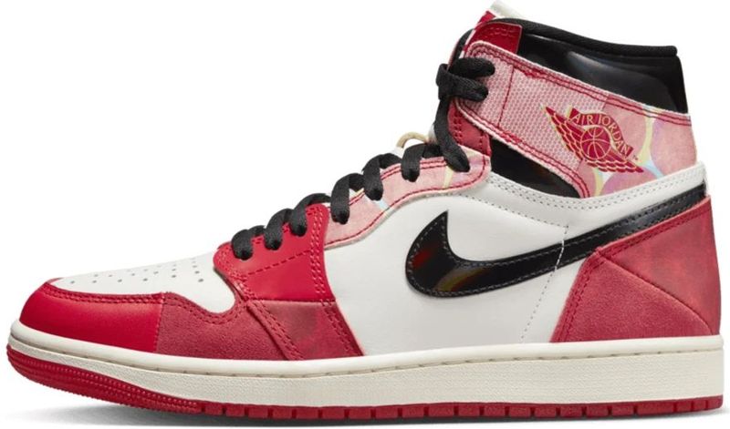 Jordan - 1 Retro High OG - Sportschoenen - Rood/Zwart - Leer/Suède