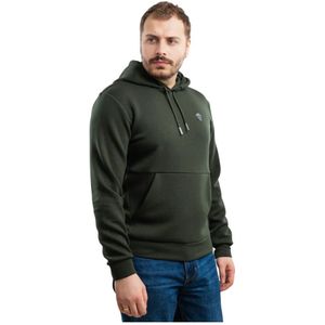 Emporio Armani Ea7, Heren, Sweatshirts & Hoodies, Groen, Maat: L Viscose,