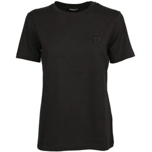 Dondup, Dames, Tops, Zwart, Maat: L Katoen,