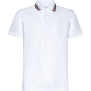 Burberry Witte T-shirts en Polos , White , Heren , Maat: XS