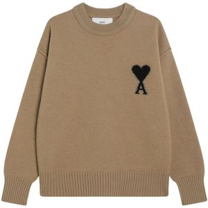 Ami Paris, Heren, Truien, Bruin, Maat: XS