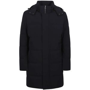 Montecore, Heren, Mantels, Blauw, Maat: M Leer,