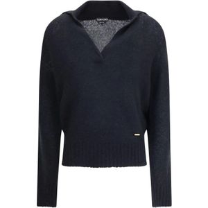 Tom Ford, Dames, Truien, Zwart, Maat: S Wol,