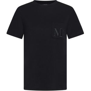 Max Mara, Dames, Tops, Zwart, Maat: S Katoen,