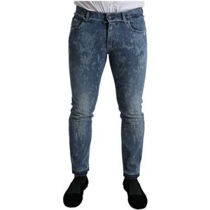 Dolce & Gabbana, Heren, Jeans, Blauw, Maat: XS Katoen,