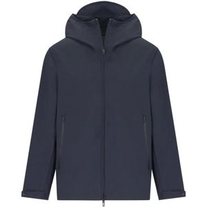 Emporio Armani, Heren, Jassen, Blauw, Maat: M Nylon,