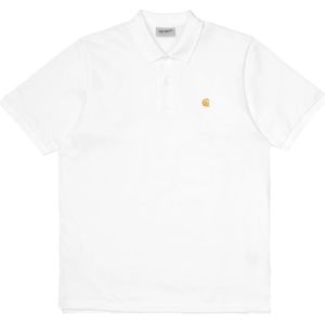 Carhartt Wip, Heren, Tops, Wit, Maat: XS Piqué,