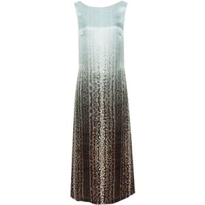 Fendi, Dames, Jurken, Blauw, Maat: XS Zijde,