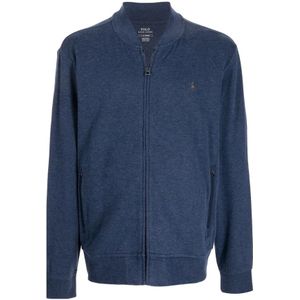 Polo Ralph Lauren - Zip-through Sweatshirt - Blauw - Katoen