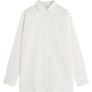 Maison Kitsuné, Dames, Blouses & Shirts, Beige, Maat: XS Katoen,