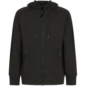 C.p. Company - Katoenen Sweatshirt - Grijs - Met Goggle Capuchon