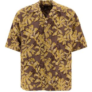 Needles, Heren, Overhemden, Bruin, Maat: XL