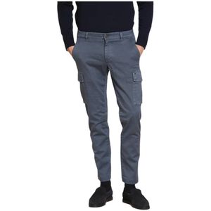Mason's, Heren, Broeken, Blauw, Maat: S Katoen,