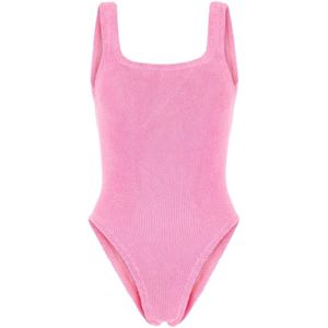 Hunza G, Dames, Badkleding, Roze, Maat: ONE Size Nylon,