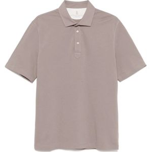 Brunello Cucinelli, Heren, Tops, Grijs, Maat: L Katoen,