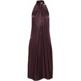 My Essential Wardrobe - Estellemw Long Dress - Jurk - Bruin - Knoopdetail
