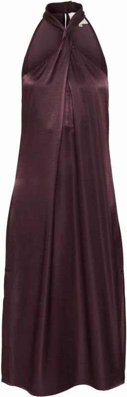 My Essential Wardrobe - Estellemw Long Dress - Jurk - Bruin - Knoopdetail