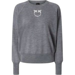 Pinko, Dames, Truien, Grijs, Maat: S Wol,