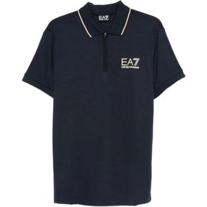 Emporio Armani Ea7, Heren, Tops, Blauw, Maat: S