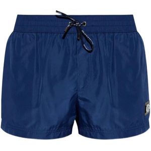 Dolce & Gabbana, Heren, Badkleding, Blauw, Maat: 3XL Nylon,