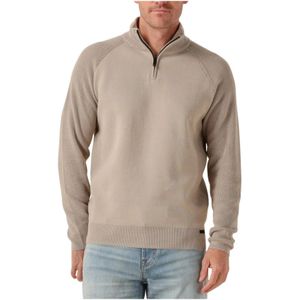 Genti, Heren, Truien, Beige, Maat: S Katoen,