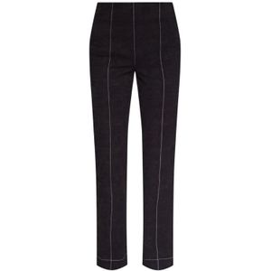 Ganni, Dames, Broeken, Zwart, Maat: M Denim,