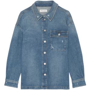 Marc O'Polo, Dames, Blouses & Shirts, Blauw, Maat: S Denim,