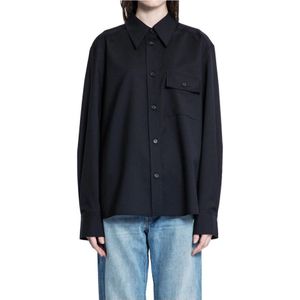 Khaite, Dames, Blouses & Shirts, Zwart, Maat: XS Wol,