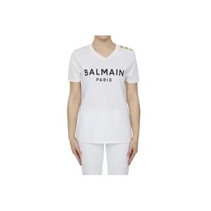 Balmain T-Hemden , White , Dames , Maat: L
