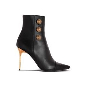 Balmain Leather Roni ankle boots , Black , Dames , Maat: 40 EU