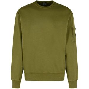 C.p. Company, Heren, Sweatshirts & Hoodies, Groen, Maat: M Katoen,