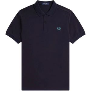Fred Perry, Heren, Tops, Blauw, Maat: M