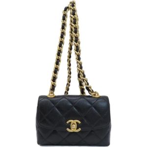 Chanel Vintage, Dames, Pre-owned, Zwart, Maat: ONE Size