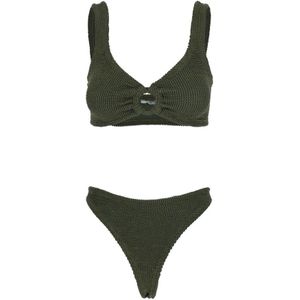 Hunza G, Dames, Badkleding, Groen, Maat: ONE Size Polyamide,