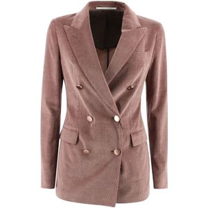 Tagliatore, Dames, Jassen, Rood, Maat: XS Leer,