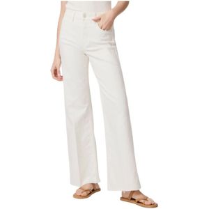 Paige, Dames, Jeans, Wit, Maat: W27 Katoen,