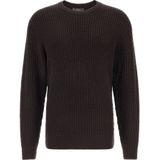 Boggi Milano - Trui - Chocoladebruin - Knitwear - Lange Mouw