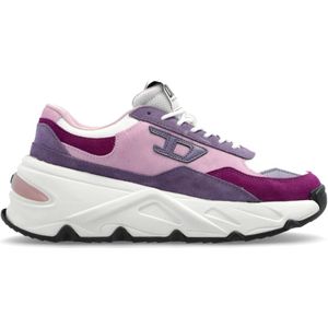 Diesel, Dames, Schoenen, Paars, Maat: 35 EU Leer,