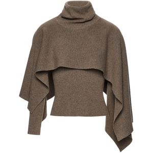 Magda Butrym, Dames, Truien, Beige, Maat: S Wol,