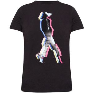 Emporio Armani, Dames, Tops, Zwart, Maat: S Katoen,