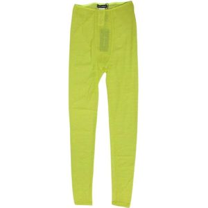 Dolce & Gabbana, Dames, Broeken, Geel, Maat: S Nylon,