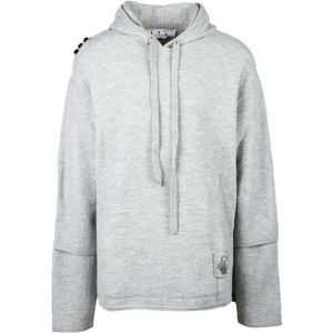 Off White, Heren, Sweatshirts & Hoodies, Grijs, Maat: S