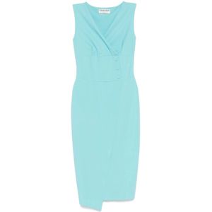 Chiara Boni, Dames, Jurken, Blauw, Maat: 3XL