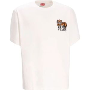 Kenzo, Heren, Tops, Wit, Maat: L Katoen,