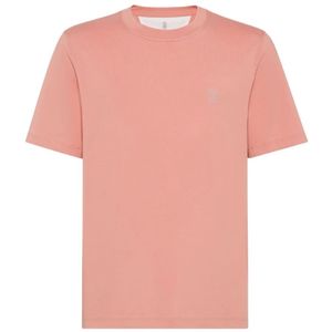 Brunello Cucinelli, Heren, Tops, Roze, Maat: 2XL