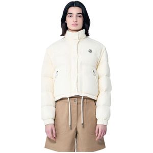 Moncler, Dames, Jassen, Beige, Maat: XS Polyamide,