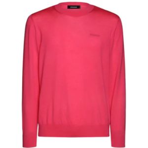 Dsquared2, Heren, Truien, Roze, Maat: M