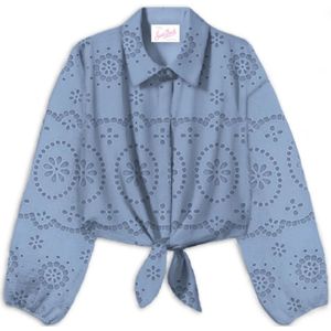 MC2 Saint Barth, Dames, Blouses & Shirts, Blauw, Maat: M