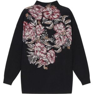 Maliparmi, Dames, Truien, Zwart, Maat: S Viscose,