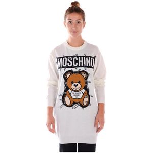 Moschino, Dames, Jurken, Wit, Maat: XS